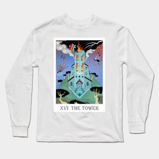 Tarot The Tower Long Sleeve T-Shirt